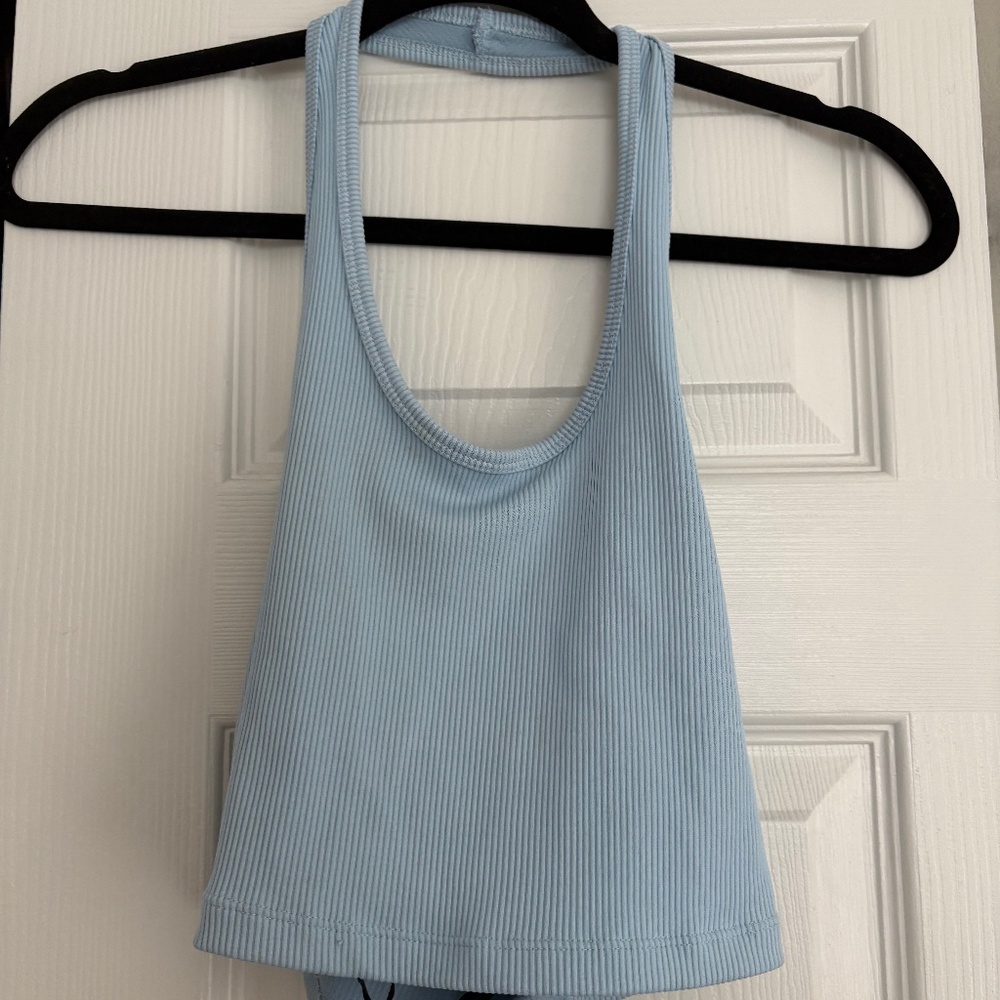 H&M Divided Light Blue Halter top